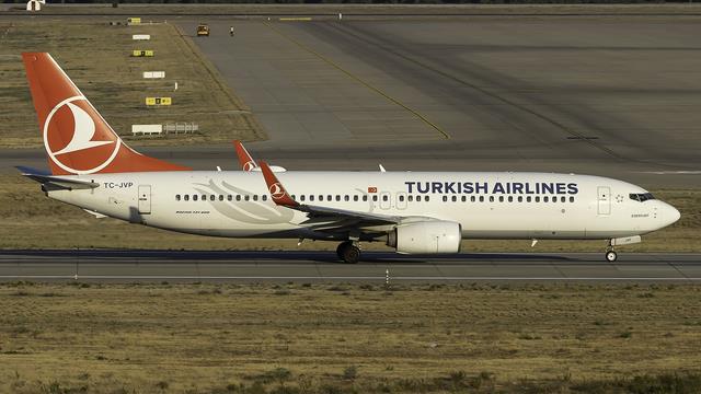 TC-JVP:Boeing 737-800:Turkish Airlines